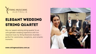 Elegant Wedding String Quartet for Your Special Day