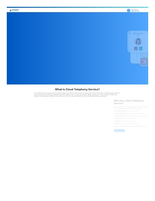 Cloud Telephony Service