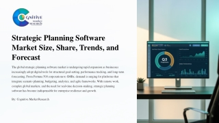 Strategic Planning Software Market Size Share Trends and Forecast