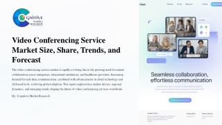 Video Conferencing Service Market Size Share Trends and Forecast