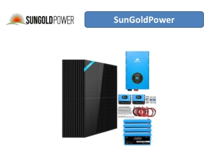 Become Energy Independent with a SunGoldPower House Solar Panel Kit