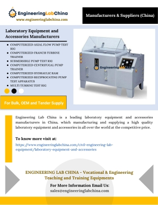 Laboratory Equipment and Accessories Manufacturers