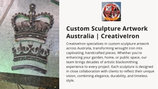 Custom Sculpture Artwork Australia | CreativeIron
