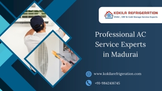 Professional AC Service Experts in Madurai