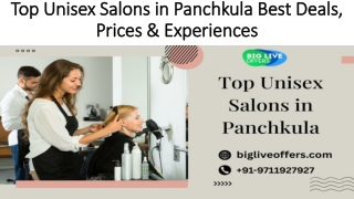Top Unisex Salons in Panchkula Best Deals,