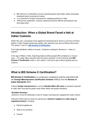 BIS Scheme X Certification (1)