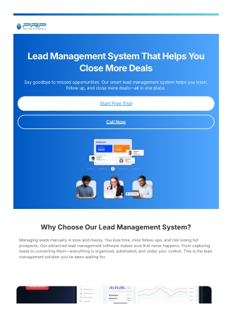 Lead Management System