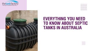 Everything You Need to Know About Septic Tanks in Australia