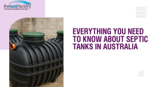 Everything You Need to Know About Septic Tanks in Australia