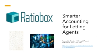 Smarter Accounting for Letting Agents - Ratiobox