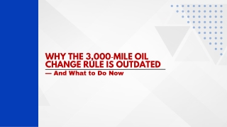 Why the 3,000‑Mile Oil Change Rule Is Outdated — And What to Do Now