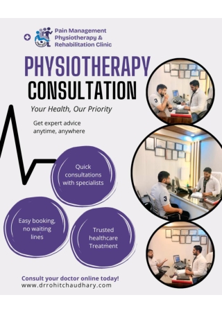 Physiotherapy Consultation | Pain Management Physiotherapy & Rehabilitation
