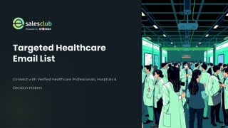 Healthcare Email List | Verified Medical Contacts