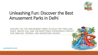 Unleashing Fun: Discover the Best Amusement Parks in Delhi
