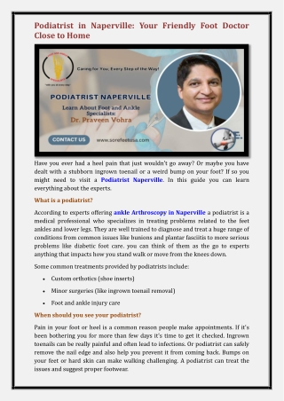 Podiatrist Naperville