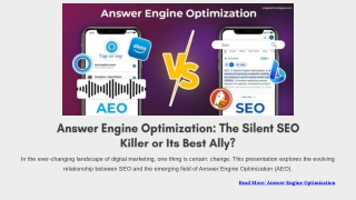 AEO vs SEO: Is Answer Engine Optimization the Future?