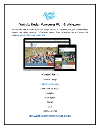 Website Design Vancouver Wa | Graticle.com