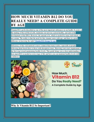How Much Vitamin B12 Do You Really Need
