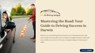 Mastering the Road: Your Guide to Driving Success in Darwin