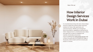How Interior Design Services Work in Dubai