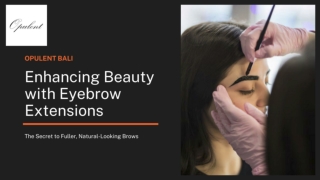 Enhancing Beauty with Eyebrow Extensions