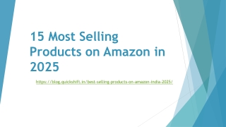 15 Most Selling Products on Amazon in 2025