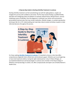A Step-by-Step Guide to Starting Infertility Treatment in Lucknow