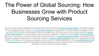 The Power of Global Sourcing_ How Businesses Grow with Product Sourcing Services