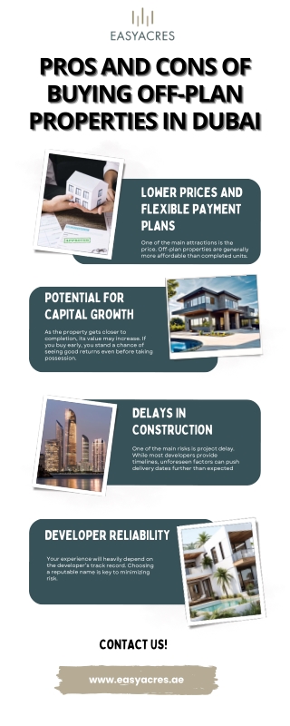Pros and Cons of Buying Off-Plan Properties in Dubai