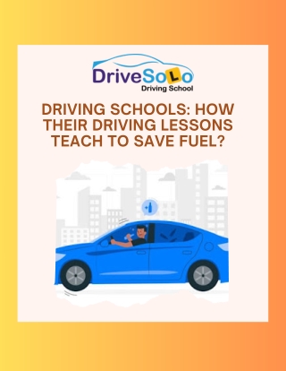 Driving Schools How Their Driving Lessons Teach To Save Fuel