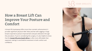 Improve Posture and Comfort with a Breast Lift