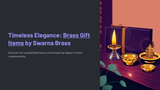 Premium Brass Gift Items – Diya, Pooja Thali, God Idols & More | Swarna Brass
