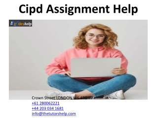 Cipd Assignment Help
