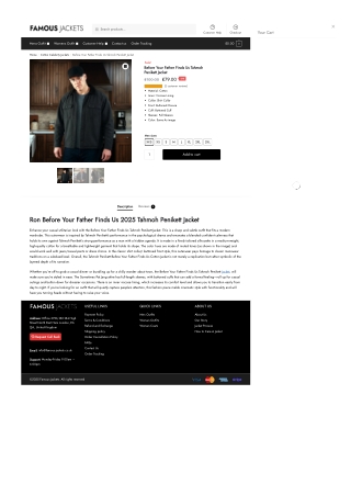 Ron Before Your Father Finds Us 2025 Tahmoh Penikett Jacket