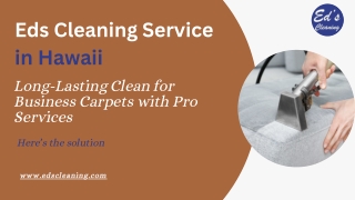 Cleaning Services Hawaii That Keep Homes and Businesses Spotless