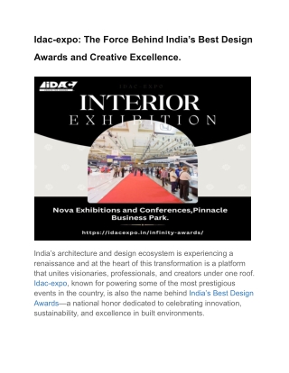 Idac-expo_ The Force Behind India’s Best Design Awards and Creative Excellence.