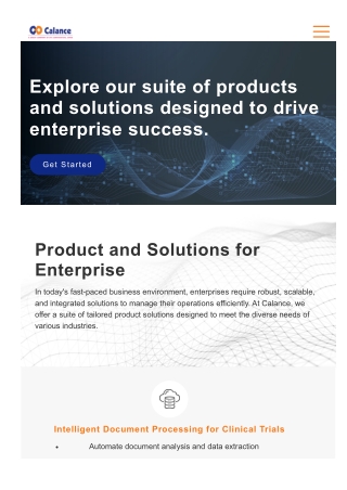 Products and solutions