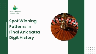 Spot Winning Patterns in Final Ank Satta Digit History