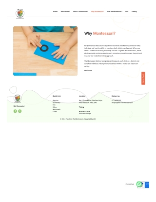 Why Choose Montessori for Early Childhood Education? | Together We Montessori