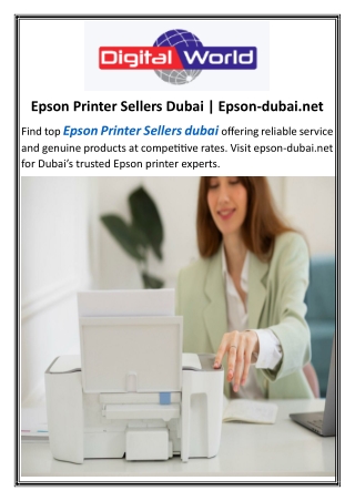 Epson Printer Sellers Dubai  Epson-dubai.net