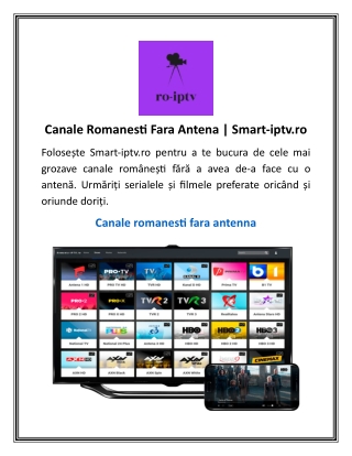 Canale Romanesti Fara Antena  Smart-iptv.ro