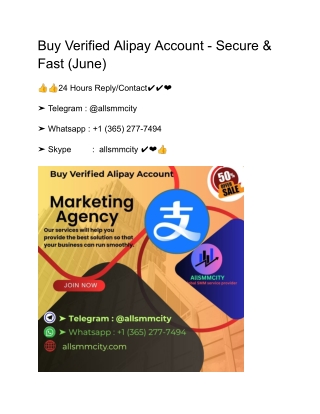 Buy Verified Alipay Account - Secure & Fast (June)