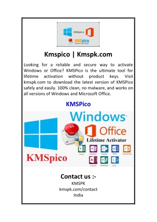 Kmspico  Kmspk.com