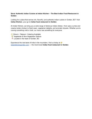 indian kitchen golden- best indian food in golden