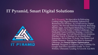 IT Pyramid, Smart Digital Solutions