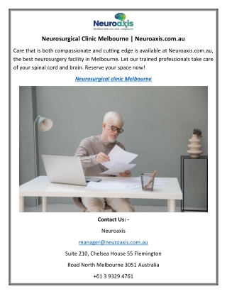 Neurosurgical Clinic Melbourne Neuroaxis.com.au