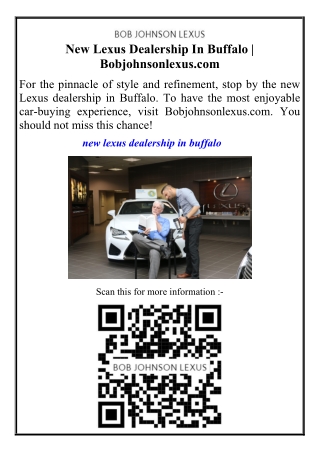 New Lexus Dealership In Buffalo  Bobjohnsonlexus.com