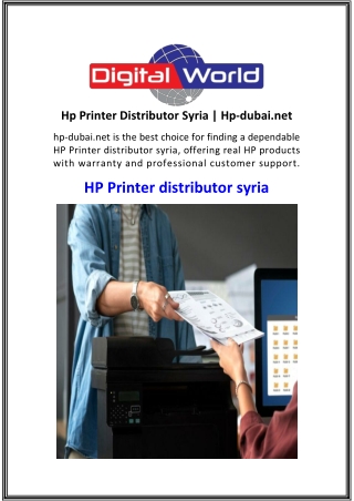 Hp Printer Distributor Syria  Hp-dubai.net