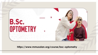B.Sc. Optometry