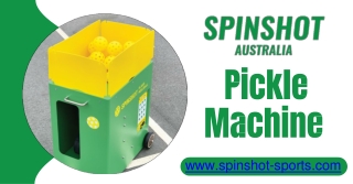 Master Your Game with the Ultimate Pickle Machine by Spinshot Sports AU